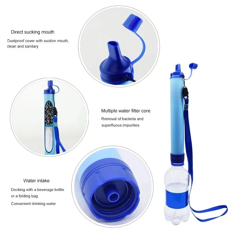 AquaVibe Personal Outdoor Water Filter Straw - Outdoor & Survival Essentials - VibeGreen