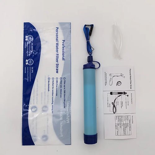 AquaVibe Personal Outdoor Water Filter Straw - Outdoor & Survival Essentials - VibeGreen