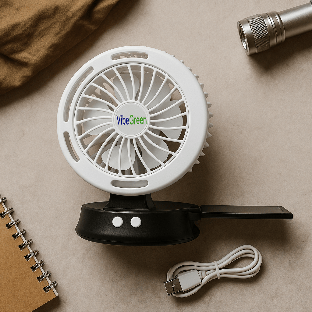 EcoFan Portable Breeze - Solar & Power Gadgets - VibeGreen