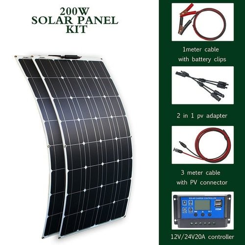 FlexiWatt Solar Panel 100W/200W - Solar Power & Charging - VibeGreen