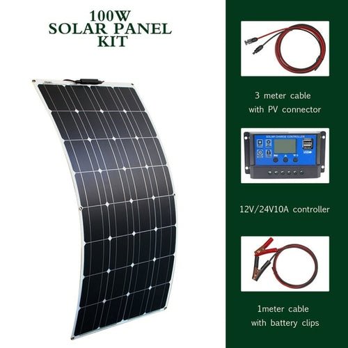 FlexiWatt Solar Panel 100W/200W - Solar Power & Charging - VibeGreen