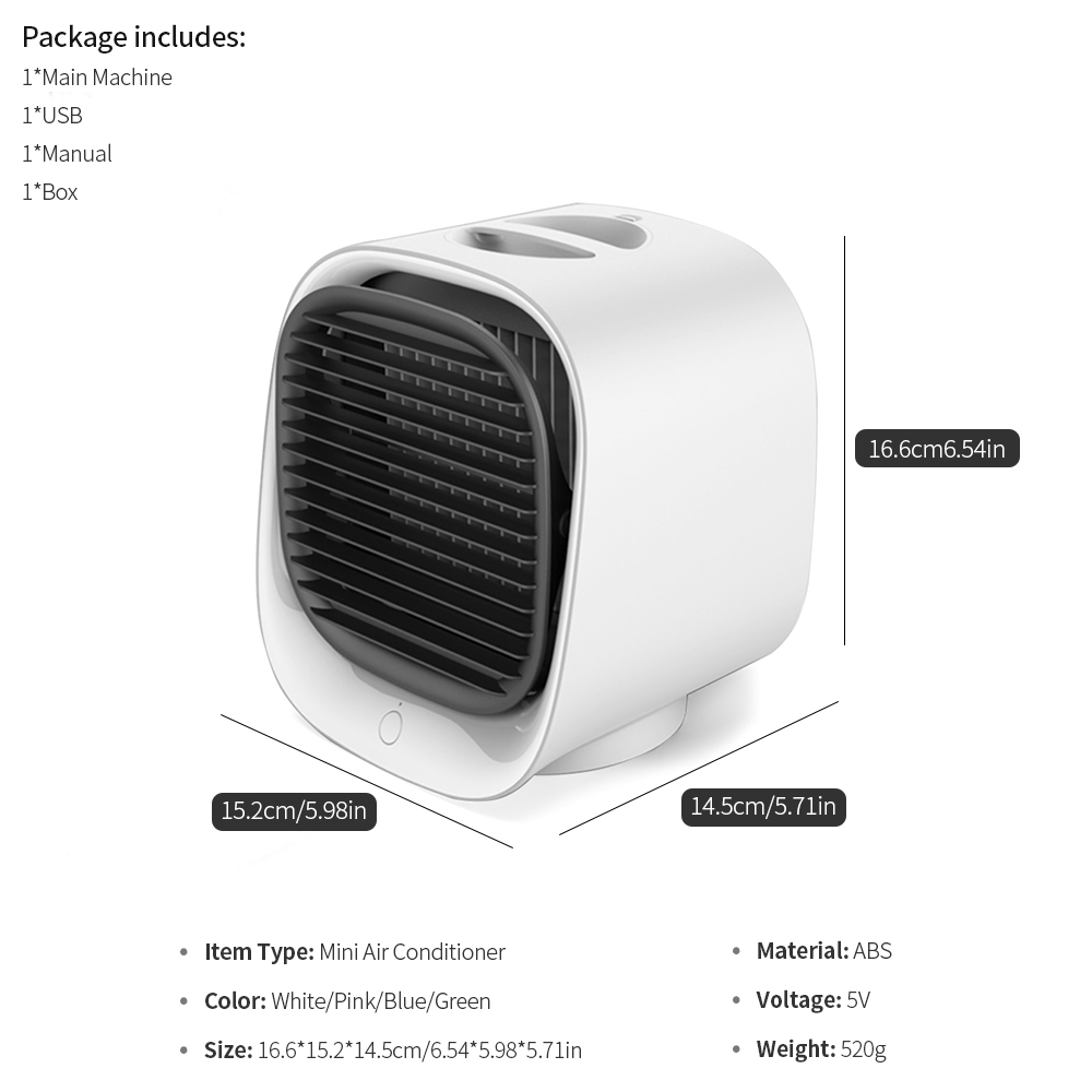 Mini Oasis Air Cooler - Eco - Friendly Tech & Gadgets - VibeGreen