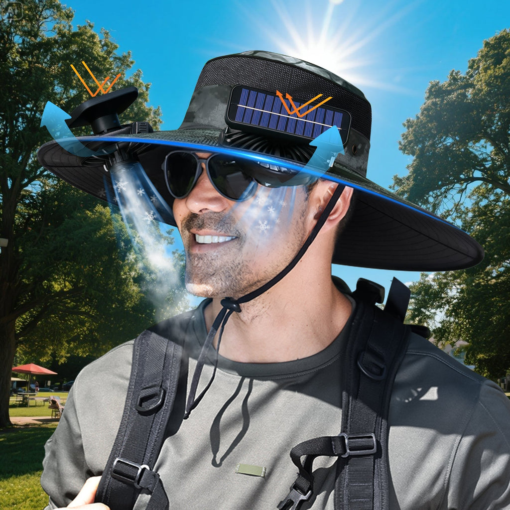 SunChill Cooling Hat - Solar & Power Gadgets - VibeGreen