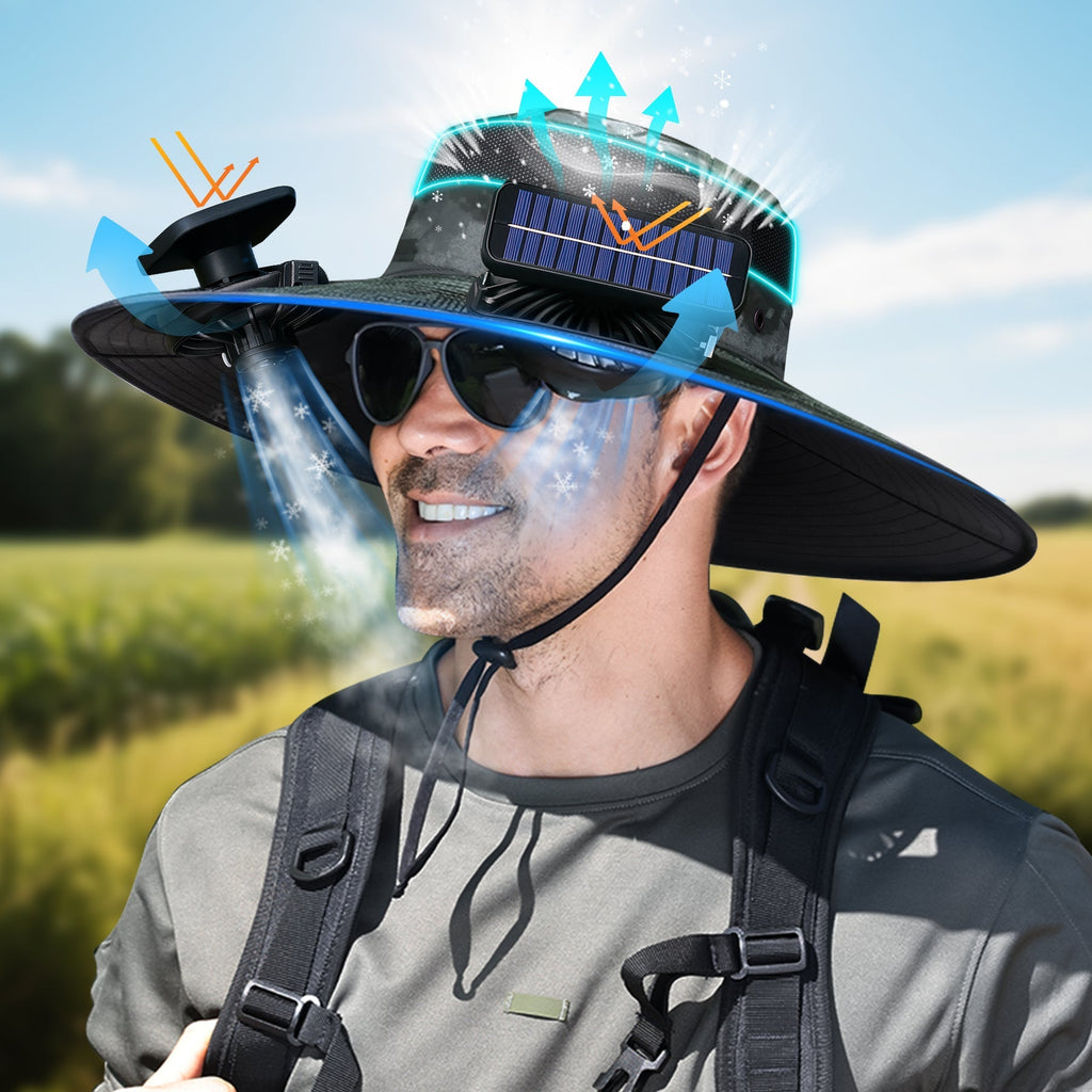SunChill Cooling Hat - Solar & Power Gadgets - VibeGreen